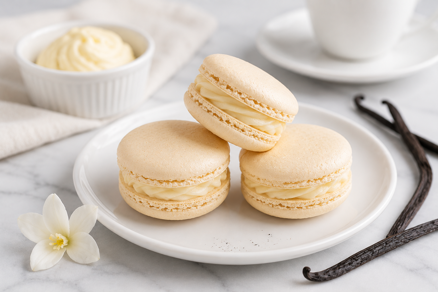 Vanilla Filled Macaron